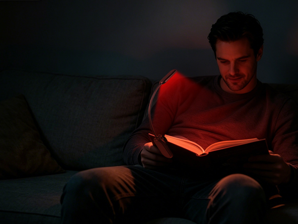 630nm Red Book Light for nighttime reading