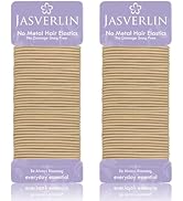 JASVERLIN 2mm Light Blonde Elastics Hair Ties, Thin Ponytail Holder Hairtie for Women Girls Kids ...