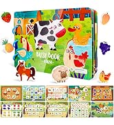 ASTARON Montessori Toys Busy Book for Toddlers3 4 5 6 Year Olds Educational Toys Gifts for 3-5 Ye...