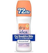 Dry Idea Unscented Roll On Deodorant & Antiperspirant for Women - Hypoallergenic for Sensitive Sk...