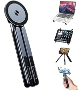Jkoailiwi 4-in-1 Foldable Laptop Stand, Portable Magnetic Phone Holder | N55 Magnets MagSafe Comp...