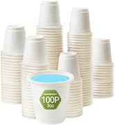 Disposable 3oz Bathroom Cups 100P Mouthwash Paper Cups