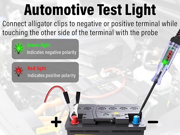 Automotive Test Light with Voltmeter