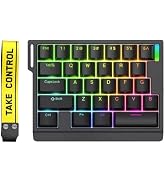 HE30 Rapid Trigger Magnetic Switch Gaming Keyboard,One-Handed Hall Effect RGB HotSwap Adjustable ...