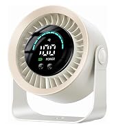 Refluxe Mini Desk Fan, Small USB Rechargeable Quiet Desktop Fan, Cooling Table Electric Fan with ...