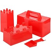 ZOOFOX 4 Pieces Sand Castle Building Kit, Sand Castle Mold Brick and Shovel, Sand Castle Toys for...