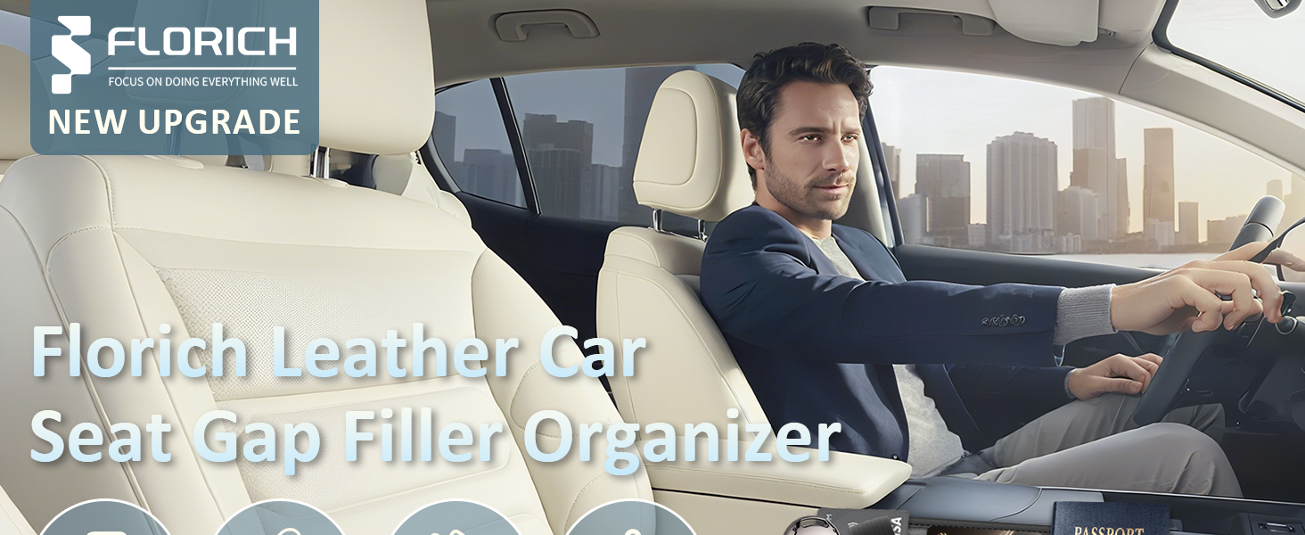 Pro 2-in-1 Car Seat Gap Filler Organizer