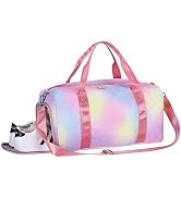 KAMO Gym Bag for Women, Sport Duffle Bag with Shoe Compartment & Wet Pocket, Weekender Overnight ...