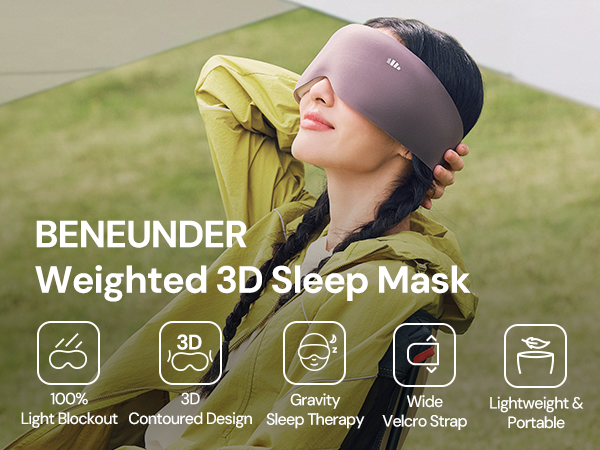Beneunder Weighed 3D Sleep Mask