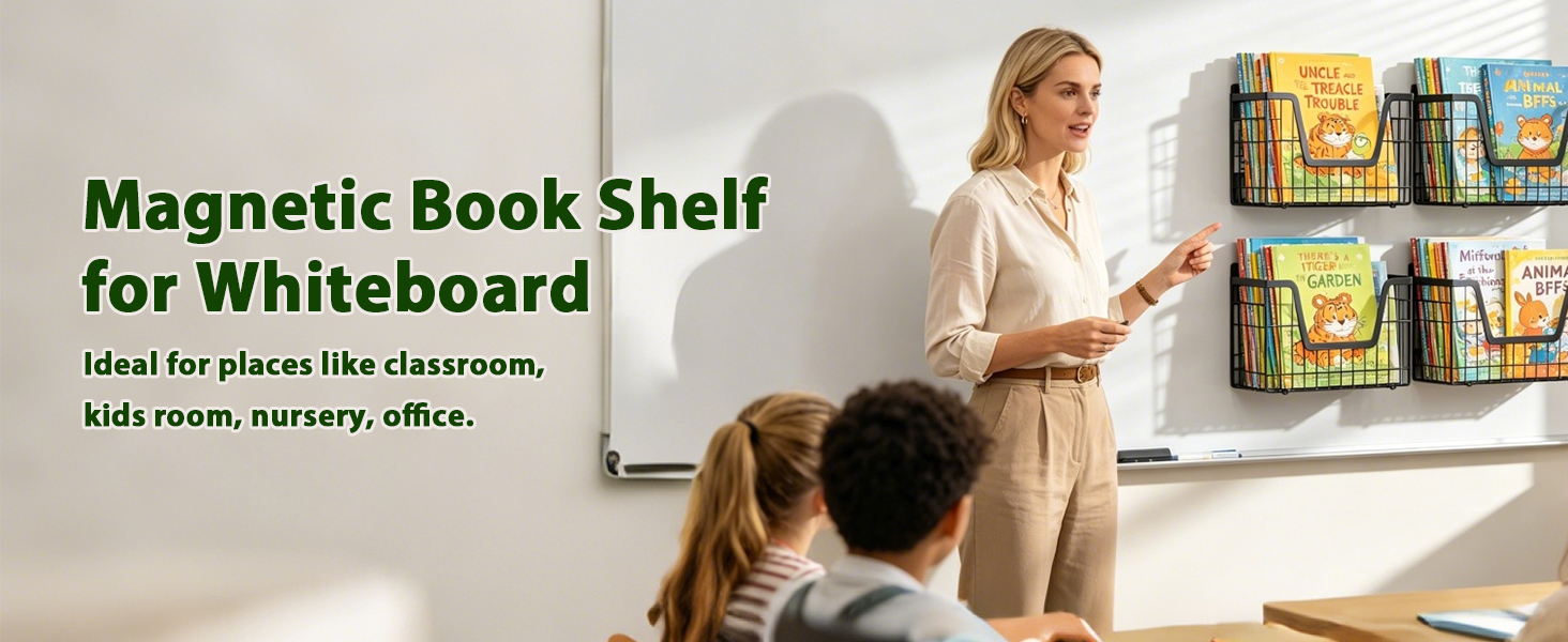 Magnetic Book Shelf for Whiteboard