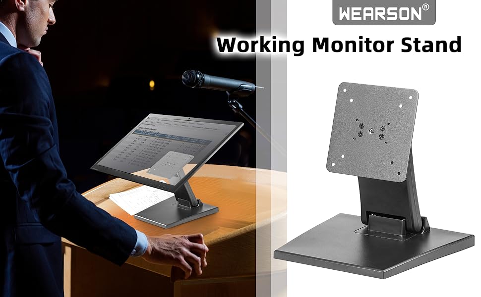 lay flat monitor stand