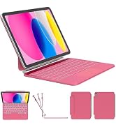 ZYNTHRALIX for iPad 11th (A16) / 10th Gen Keyboard Case, Full-Area Trackpad | 11-Color Backlit, S...