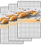 Hunnycook 15.8”×9.8” Cooling Rack, 3P Stainless Steel Baking Rack, Oven Safe Cooling Racks for Co...