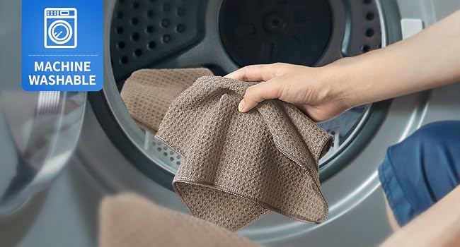MR.SIGA MACHINE WASHABLE Waffle Pattern Reusable Cleaning Cloths