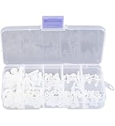 150pcs Nylon Screws Bolts,Screws Bolts Screw & Bolt Kits Nuts Washers Fastener Assortment Kit in ...
