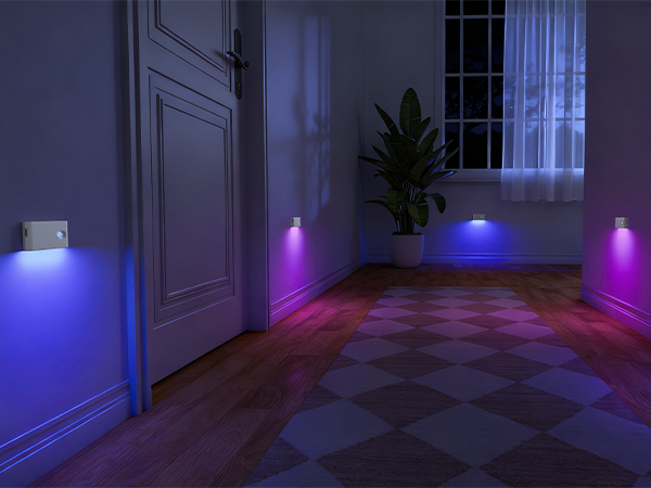 RGB motion sensor night light