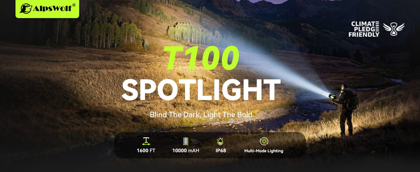 T100 Spotlight Flashlight