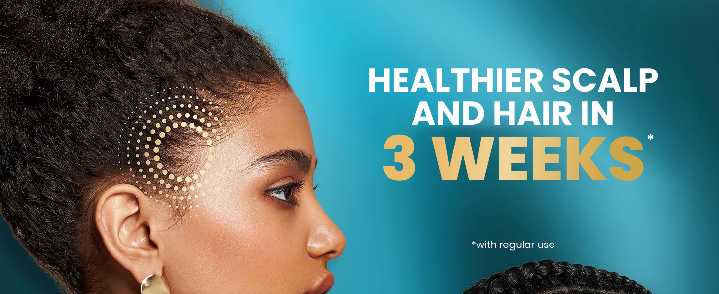 Healthier scalp and hair in 3 weeks