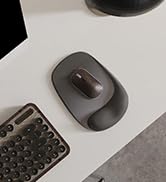 ErgoEase Ergonomic Mouse Pad with Gel Wrist Support Onxy Black