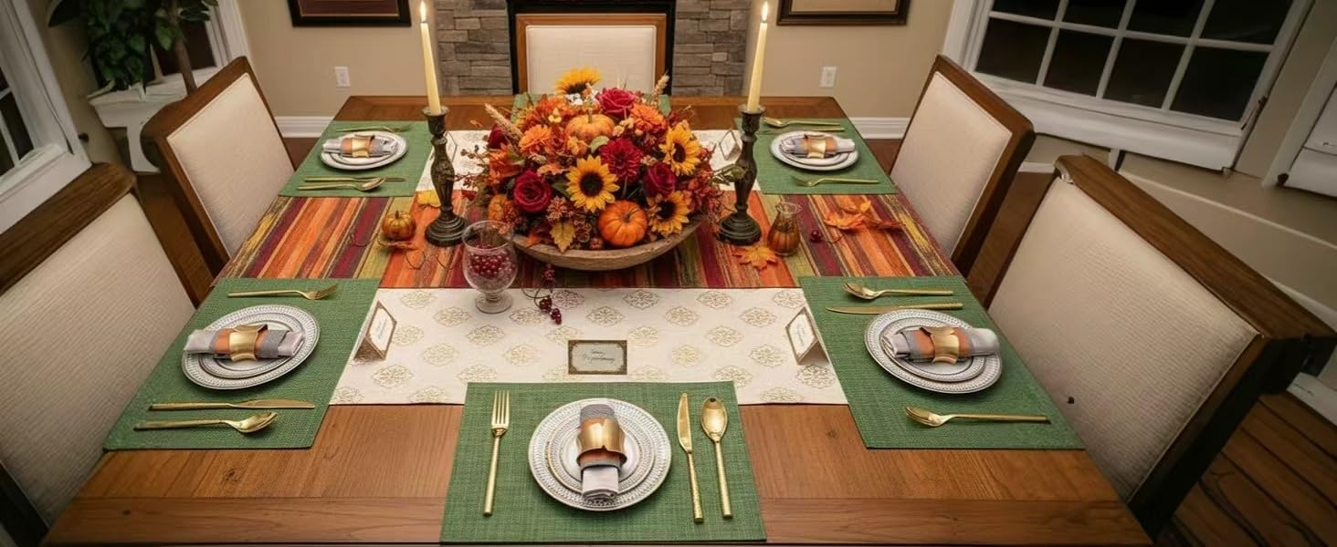 green placemats