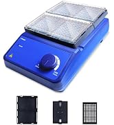 LVDALAB MX-M Microplate Mixer, Adjustable 0-1000 RPM Microplate Shaker, 100-240V, 50/60Hz, Double...