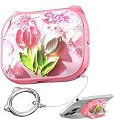 R-fun for AirPods Pro 3 Case with Cleaning Kit, Cute Cat Ear Print & Buckle for Girls, Phone Hold...