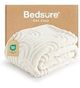 Bedsure Throw Blanket for Couch - Super Soft & Cozy Summer Blankets for Women, Fluffy Fleece Thro...