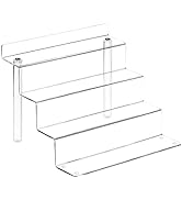 Clear Acrylic Risers Display Stand for Pop Figure,1 Pack- 4 Tier Cupcake Stand, Dessert Display S...