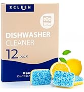 Xcleen Dishwasher Cleaner and Deodorizer Tablet - Helps Remove Limescale, Mineral Buildup and Odo...