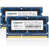 PC3-10600 DDR3 1333 8GB Kit (2x4GB) RAM PC3 10600S 1333MHZ 2Rx8 204-pin 1.5v 4GB Memory Upgrade f...