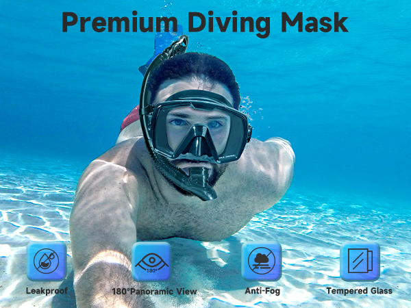 snorkel mask;snorkel;snorkel set;snorkeling gear for adults;snorkeling mask;diving goggles