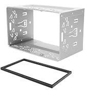 Mikikit Car Stereo Retrofit Frame Mounting Fitting Cage for Car Audio Modification Simple Install...
