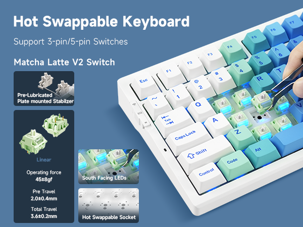 gaming keyboard, mechanical keyboard, creamy keyboard, wireless gaming keyboard,keyboard gaming