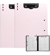 FRETONBA Clipboard Folder, 2 Pcs A4 Foldable Clipboard with Horizontal and Vertical Double Metal ...