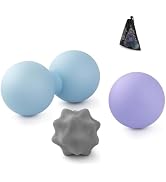 JIEJUNJIE Massage Ball Set - 3 Therapy Balls for Myofascial Release, Trigger Point & Plantar Fasc...