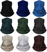 Breathable Neck Gaiter Face Scarf Mask for Men Women Hiking, Cycling, Sports, Fishing, Sun UV Pro...