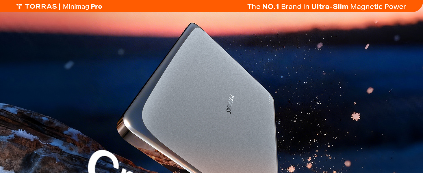 0.3in Thinnest Magnetic Battery Pack, Like 3 Credit Cards, Semi-Solid State Cell, No Heat Charging.