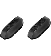 2Pcs Luggage Feet Replacement Pads, Black Plastic Studs, Universal Suitcase Stand Feet