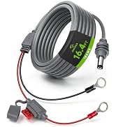 Anina Starlink Mini Power Cable DC5521 to O Ring Terminal- 5M/16.5FT | Direct battery cable, 10A ...