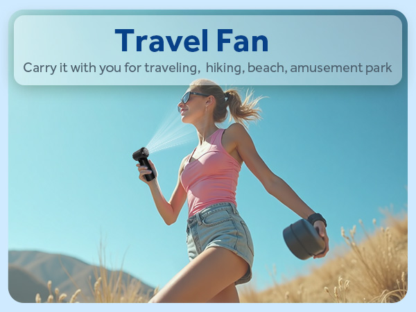 handheld portable fan