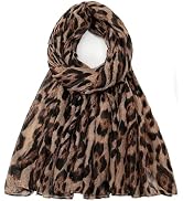 vimate Scarf for Women Large Fashion Lightweight Solid/Floral Head Scarf Gauze Scarves Beach Trav...