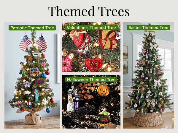 Old World Christmas Themed Trees