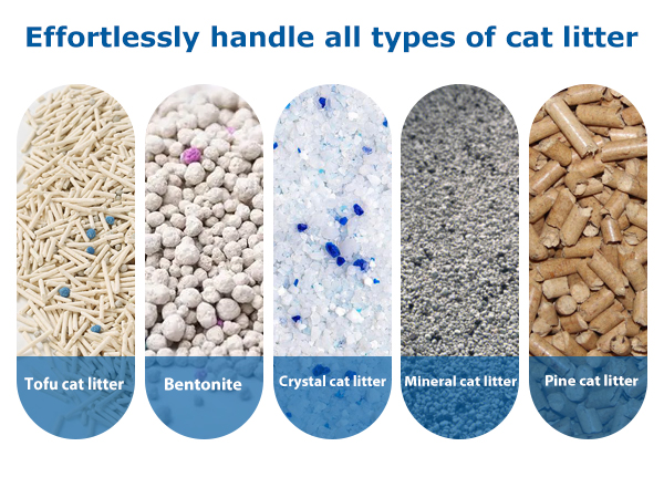 Suitable for all types of cat litter