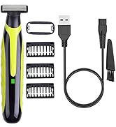 LinMei Men's Electric Trimmer Full Body Wet & Dry Shaver with 3 Trimming Combs, USB-C Fast Chargi...