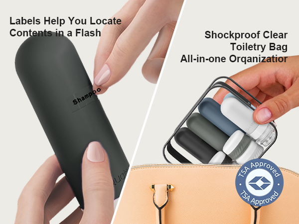 travel toiletry containers