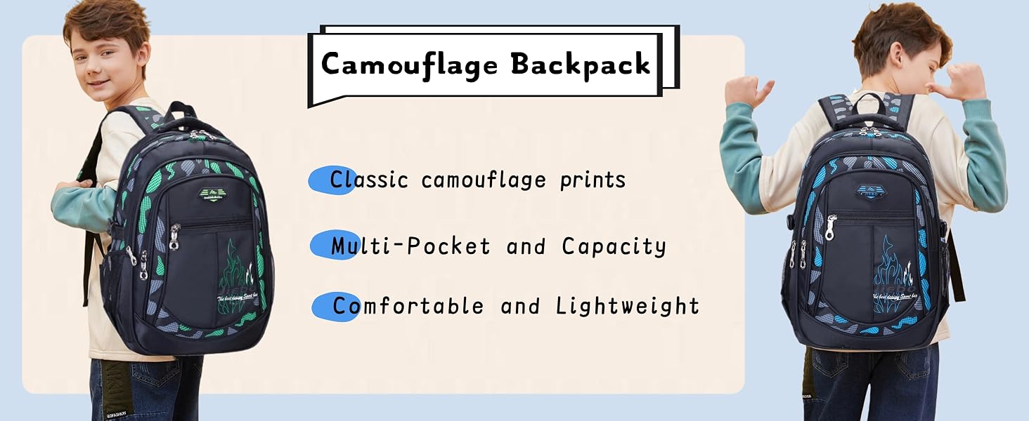 boys backpack for kids school bag camo backpack for school boys