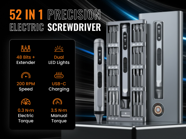 52 in 1 Precision Electric Screwdriver