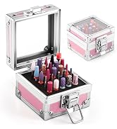 MelodySusie Nail Drill Bits Holder, 25 Holes Case, Portable Dustproof Displayer Organizer Contain...