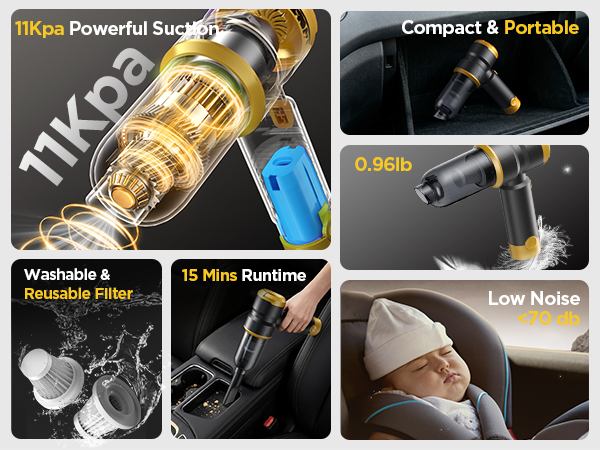 2-car vacuum cleaner high power
