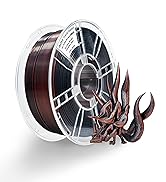iBOSS Silk Tri-Color PLA Plus 3D Printer Filament, 1.75mm 1 kg Spool, Shiny Silk PLA+ Filament Di...